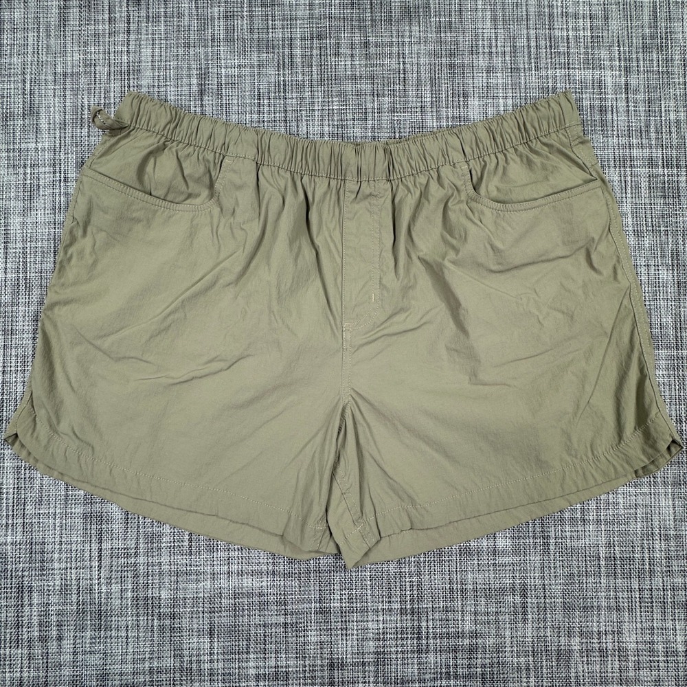Carhartt Womens XXL 20 Force Ripstop Work Shorts Green Relaxed Fit Stretch Nylon